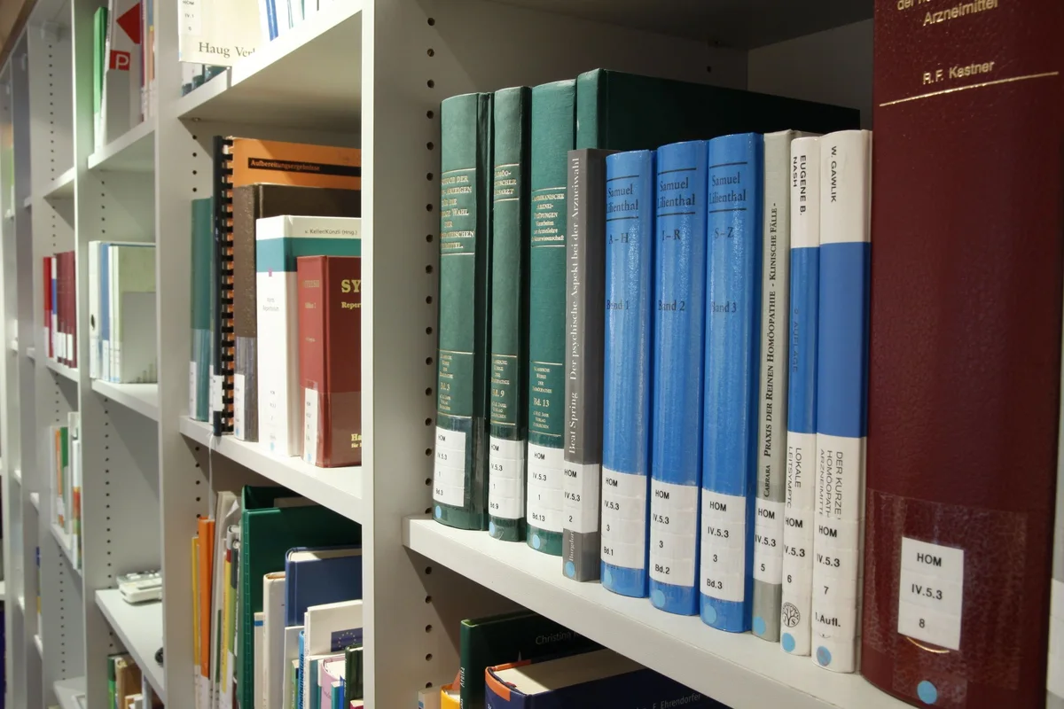 Library bookshelves